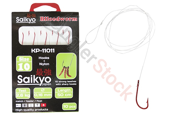Крючки Saikyo KP-11011 Blloodworm Red №12