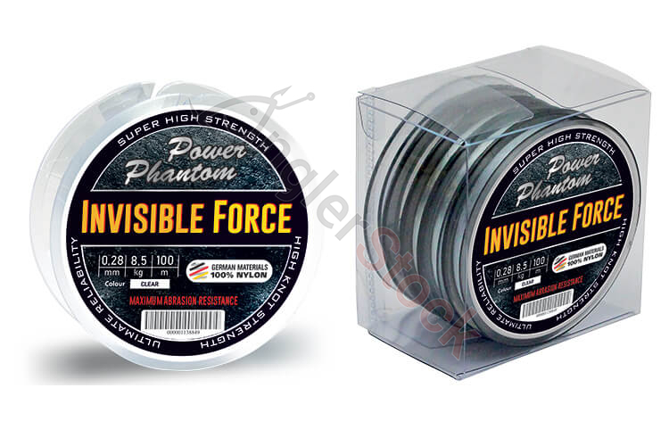 Леска Power Phantom Invisible Force Tippet CLEAR 0,18mm, 4,2kg 30m