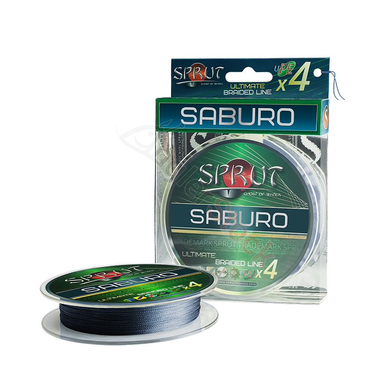 Шнур Sprut SABURO Soft Ultimate Braided Line x4 Space Gray0,16mm