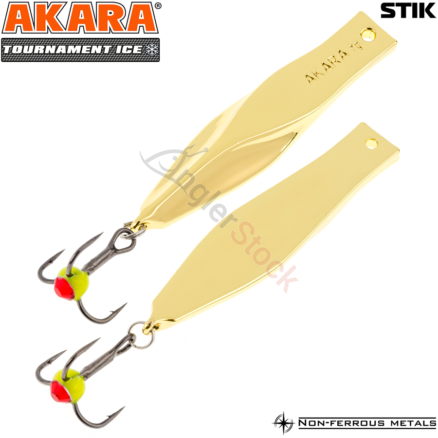 Блесна зимняя Akara Tournament Ice Stik 70мм, 14г, цвет GO