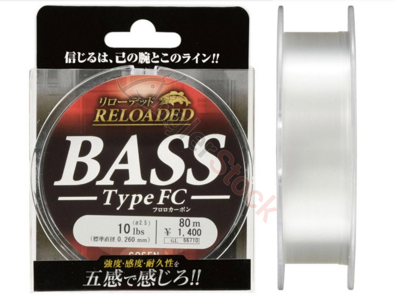 Леска Gosen Fluorocarbon Reloaded Bass FC 5 lb (1,25) 0,187 mm