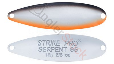 Блесна колеблющаяся Strike Pro Serpent Treble 65H тройник, 18.0 гр, 6.5 см A57-Chrome