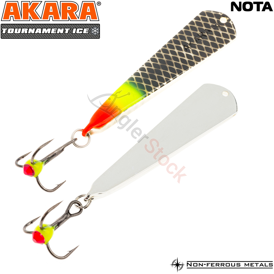 Блесна зимняя Akara Tournament Ice Nota 45мм, 4г, цвет 28/Sil