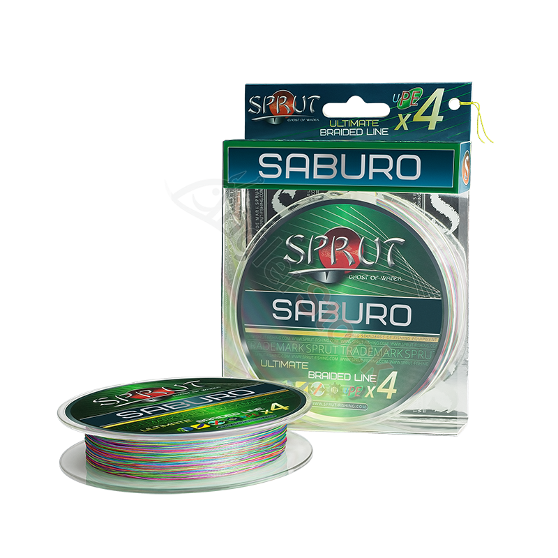 Шнур Sprut SABURO Soft Ultimate Braided Line x4 Multicolor0,25mm