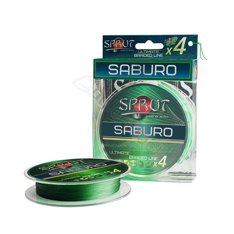 Шнур Sprut SABURO Soft Ultimate Braided Line x4 Dark Green0,32mm