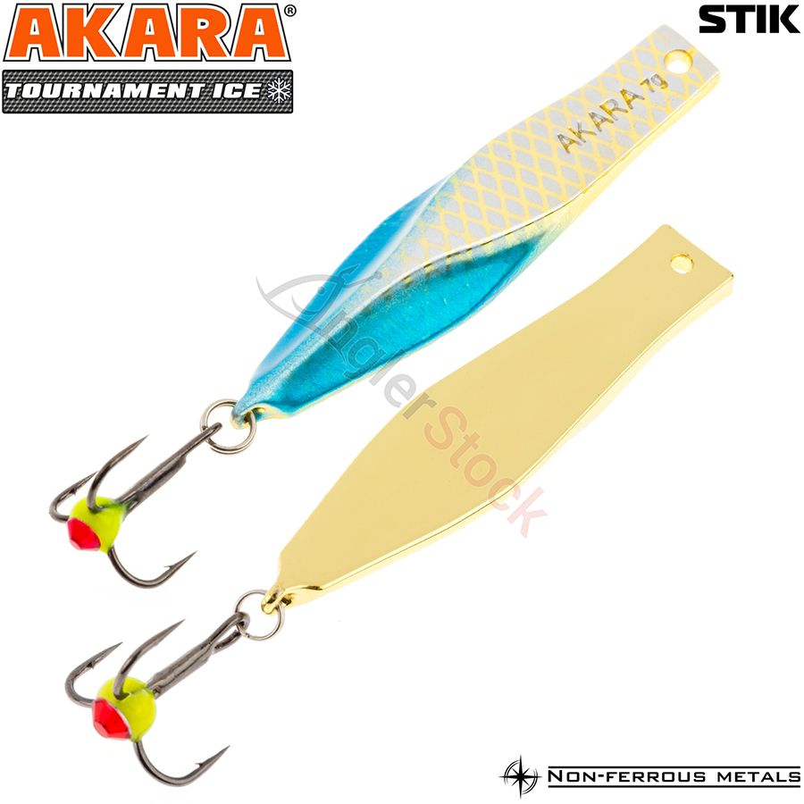 Блесна зимняя Akara Tournament Ice Stik 60мм, 8г, цвет 1GO