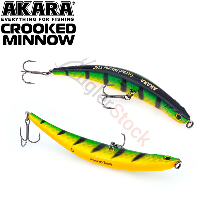 Воблер Akara Crooked Minnow 110F 10 г. 110мм, цвет A11