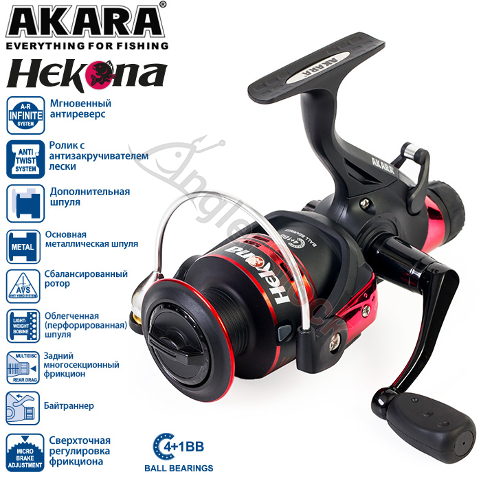 Катушка безынерционная Akara Hekona 3000 4+1bb з/ш