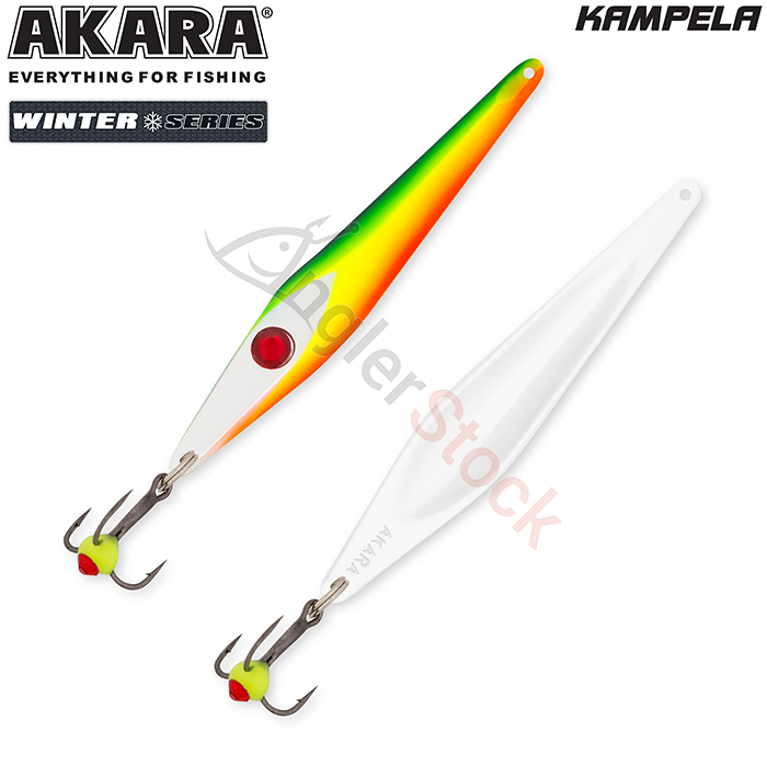 Блесна зимняя Akara Ice Kampela 55мм 4г, цвет 27-Sil/Sil
