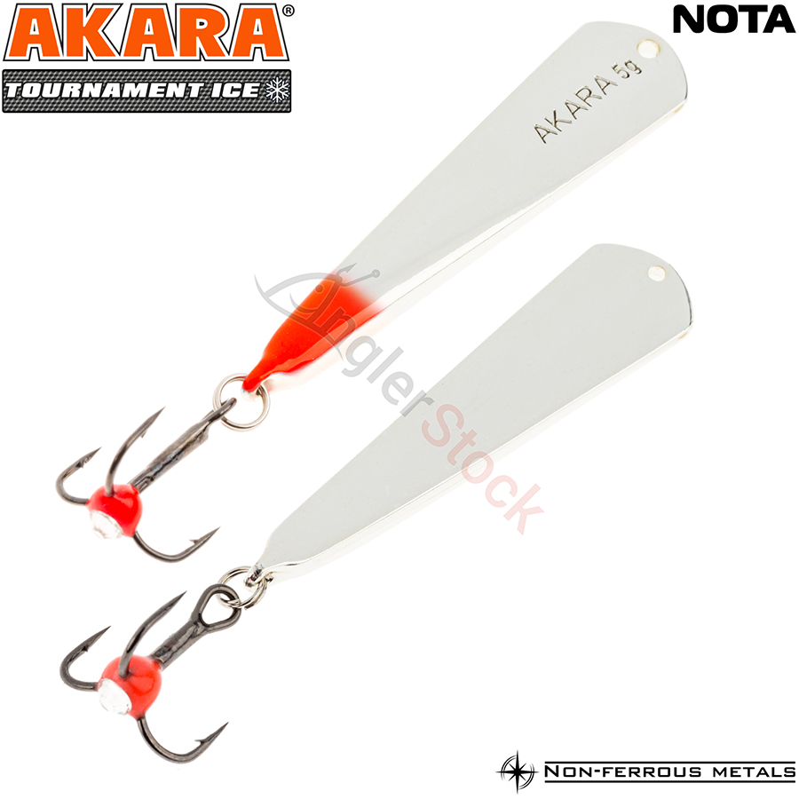 Блесна зимняя Akara Tournament Ice Nota 35мм, 3г, цвет 3SIL