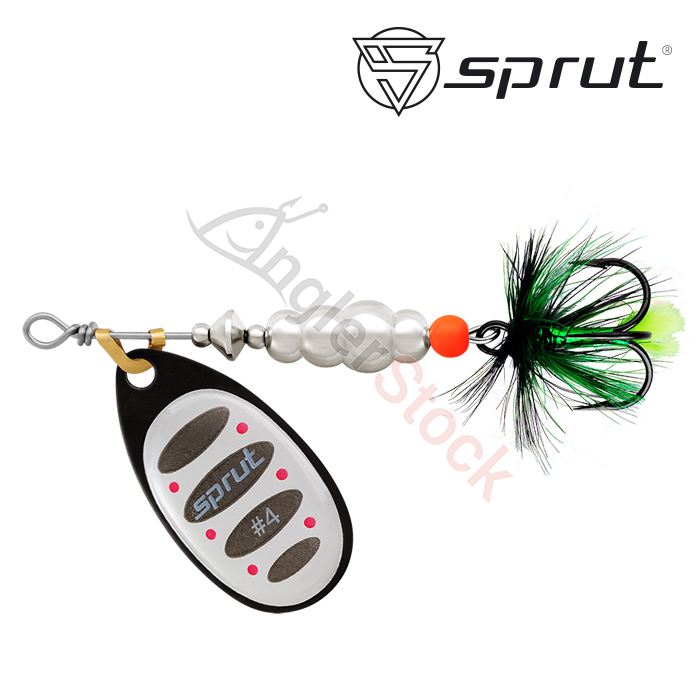 Блесна Вращающаяся Sprut Alba Ball System Spinner #4 (12,5g/BKS1)