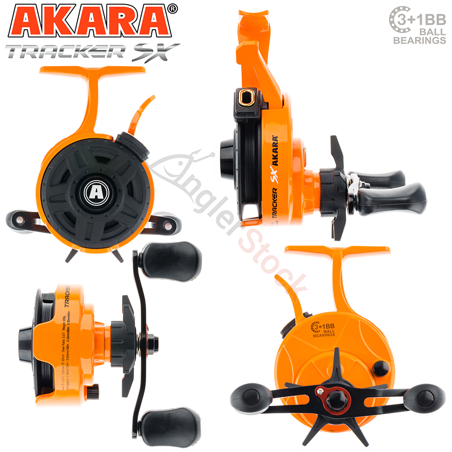 Катушка мультипликаторная зимняя Akara Tracker SX 3+1 bb с курком