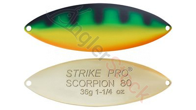 Блесна колеблющаяся Strike Pro Scorpion Single 60M одинарник-незацепляйка, 14.0гр, 6.0 см A45E-Gold