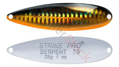 Блесна колеблющаяся Strike Pro Serpent Treble 75H тройник, 28.0 гр, 7.5 см 613-713-CP