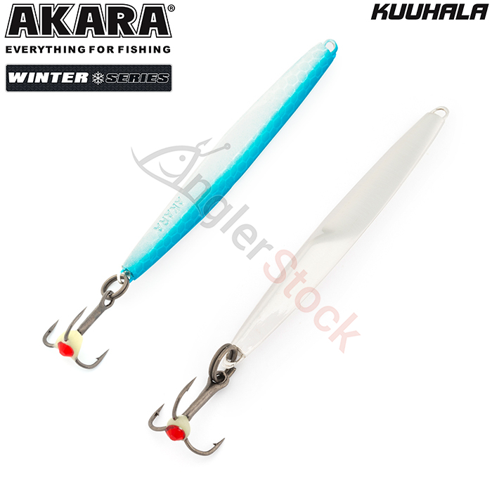 Блесна зимняя Akara Ice Kuuhala 85 16 г, цвет Sil/Bu