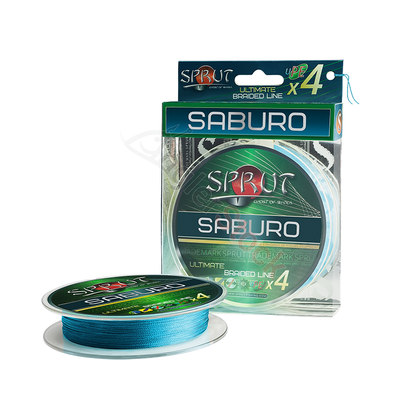 Шнур Sprut SABURO Soft Ultimate Braided Line x4 Sky Blue0,12mm