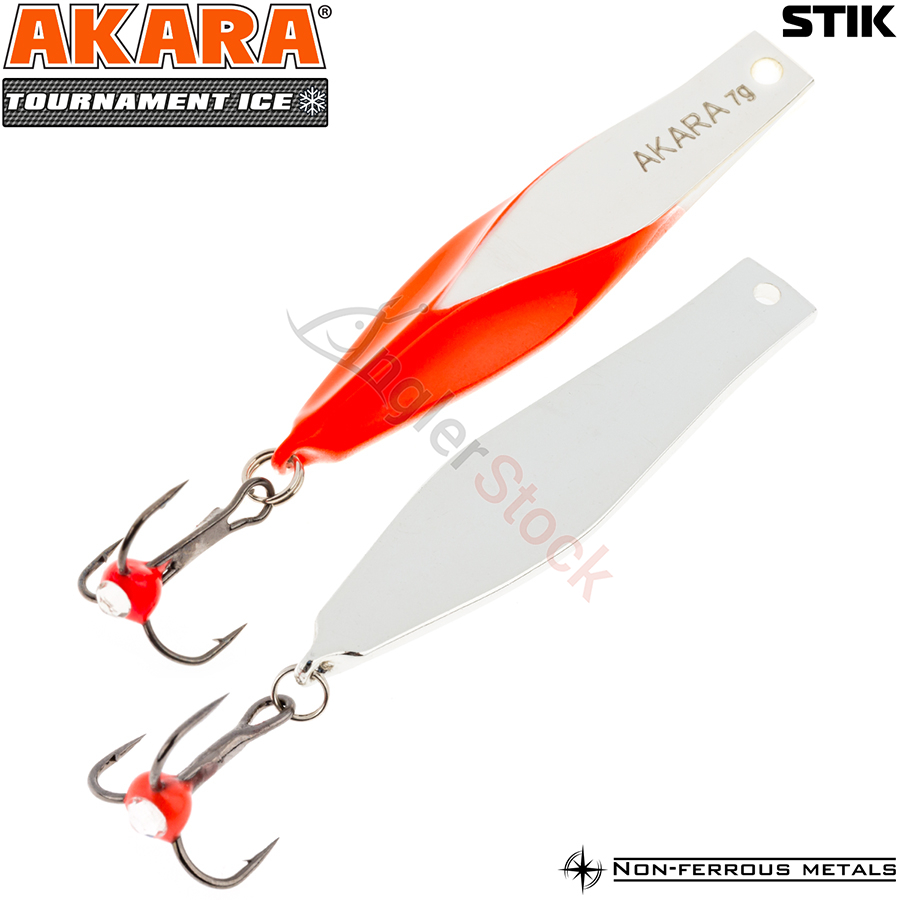 Блесна зимняя Akara Tournament Ice Stik 50мм, 7г, цвет 3 Sil