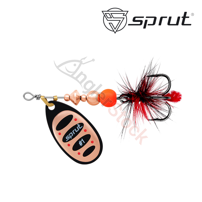 Блесна Вращающаяся Sprut Alba Ball System Spinner #1 (3,5g/BKC)