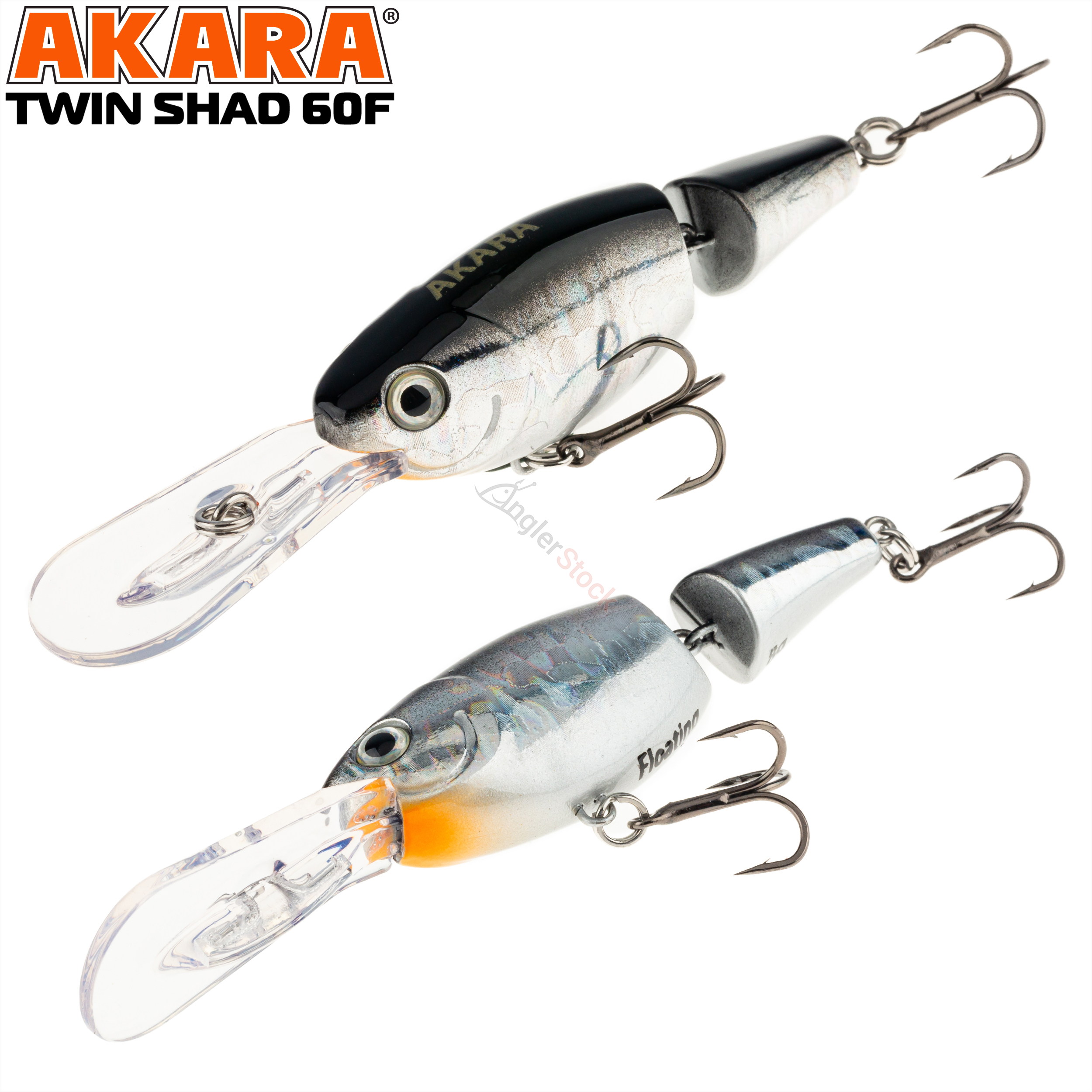 Воблер Akara Twin Shad 60F 8 гр. A83