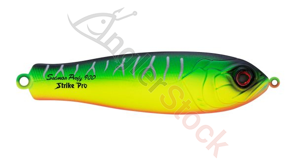 Блесна колеблющаяся Strike Pro Salmon Profy 90CD, 90 мм, 22 гр, Двойник-незацепляйка, цвет: A204S Pe