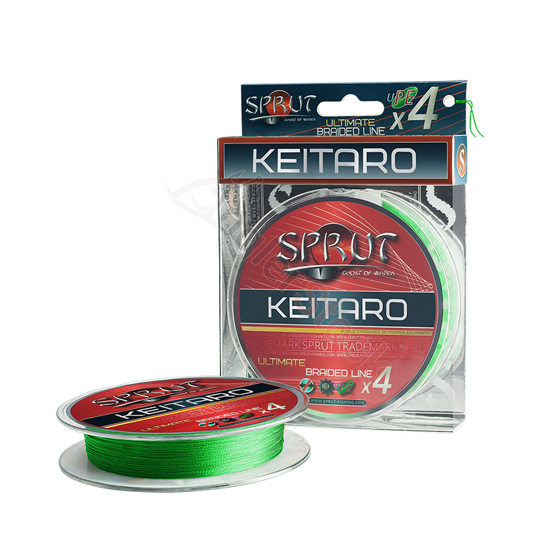 Шнур Sprut KEITARO Ultimate Braided Line x4 Neon Green0,16mm
