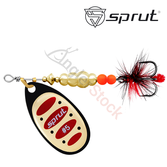 Блесна Вращающаяся Sprut Alba Ball System Spinner #5 (19g/BKGR)