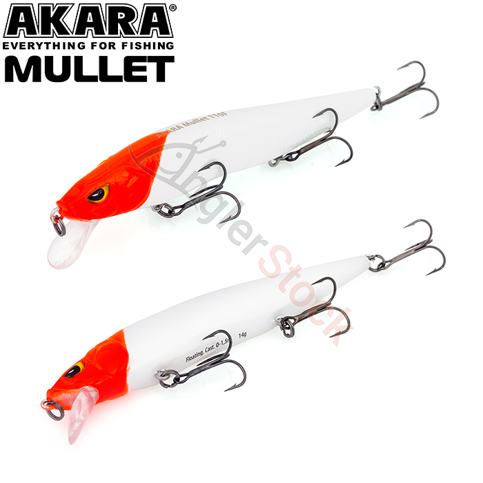 Воблер Akara Mullet 110F 14 г. 110мм, цвет A1