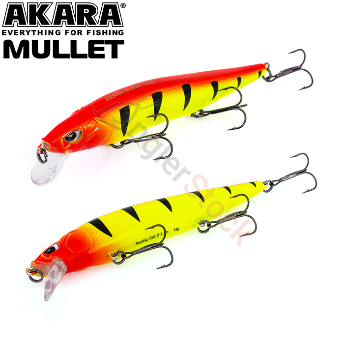 Воблер Akara Mullet 110F 14 г. 110мм, цвет A87