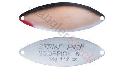 Блесна колеблющаяся Strike Pro Scorpion Treble 80M  23,0 гр. 8,0 см. #A010KPE-Chrome