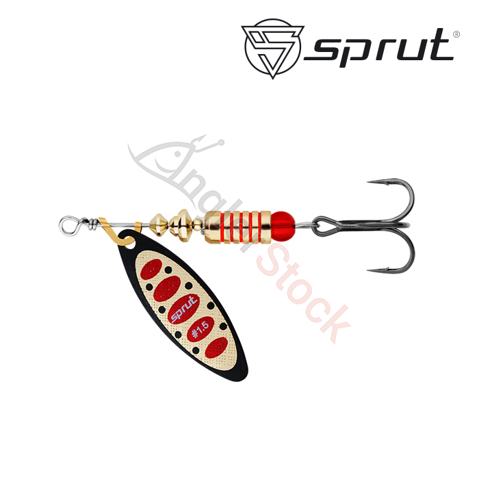 Блесна Вращающаяся Sprut Atra Spinner #1,5 (6g/BKGR)