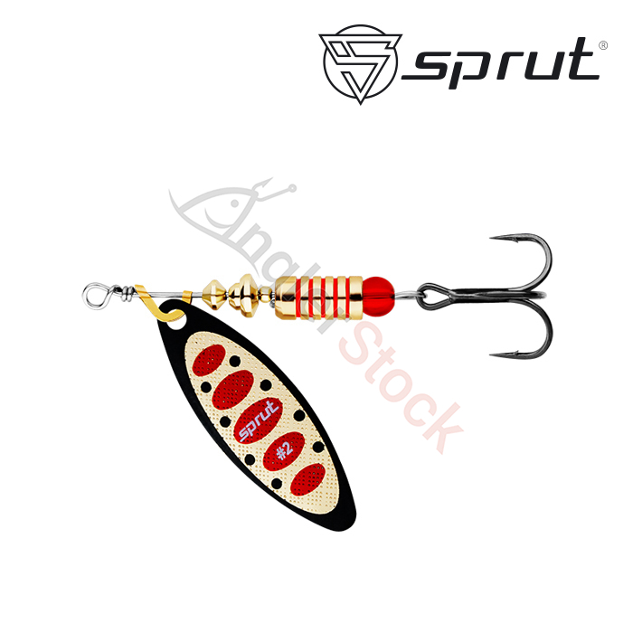 Блесна Вращающаяся Sprut Atra Spinner #2 (7,5g/BKGR)