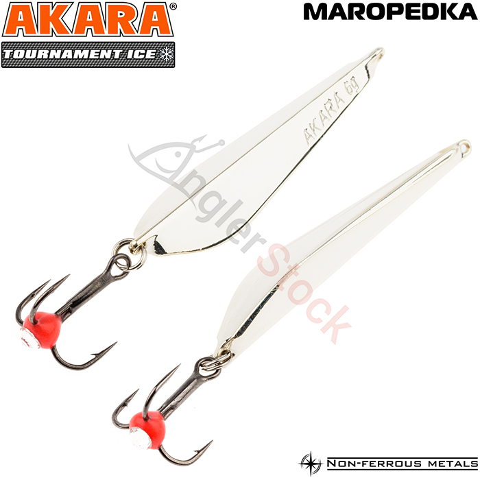 Блесна зимняя Akara Maropedka (Маропедка) Tournament Ice 100 100мм, 18г, цвет SIL