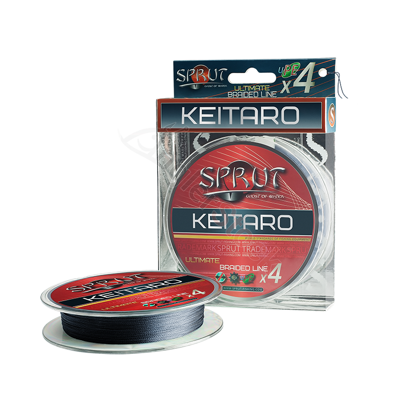Шнур Sprut KEITARO Ultimate Braided Line x4 Space Gray0,18mm