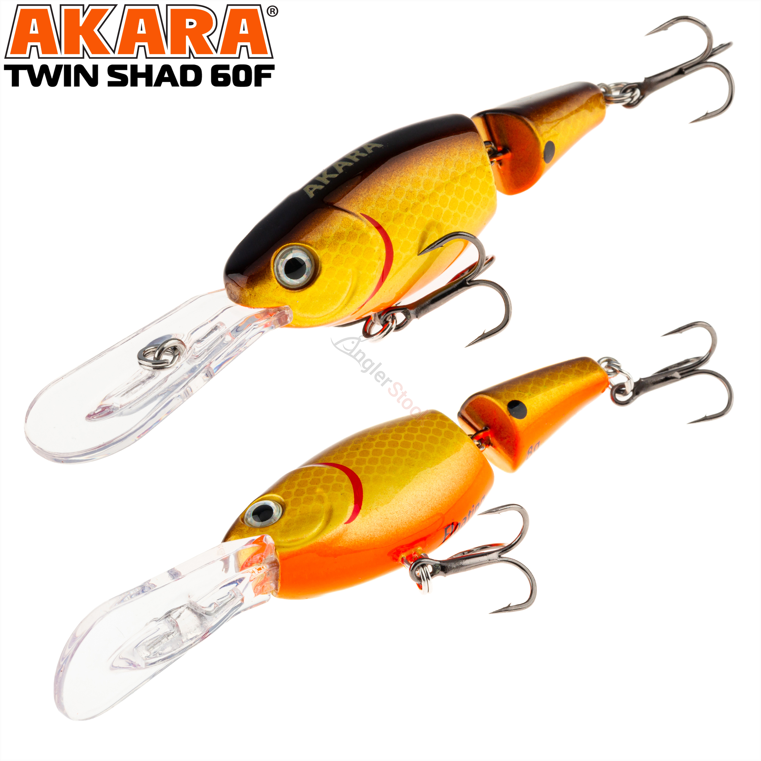 Воблер Akara Twin Shad 60F 8 гр. A19