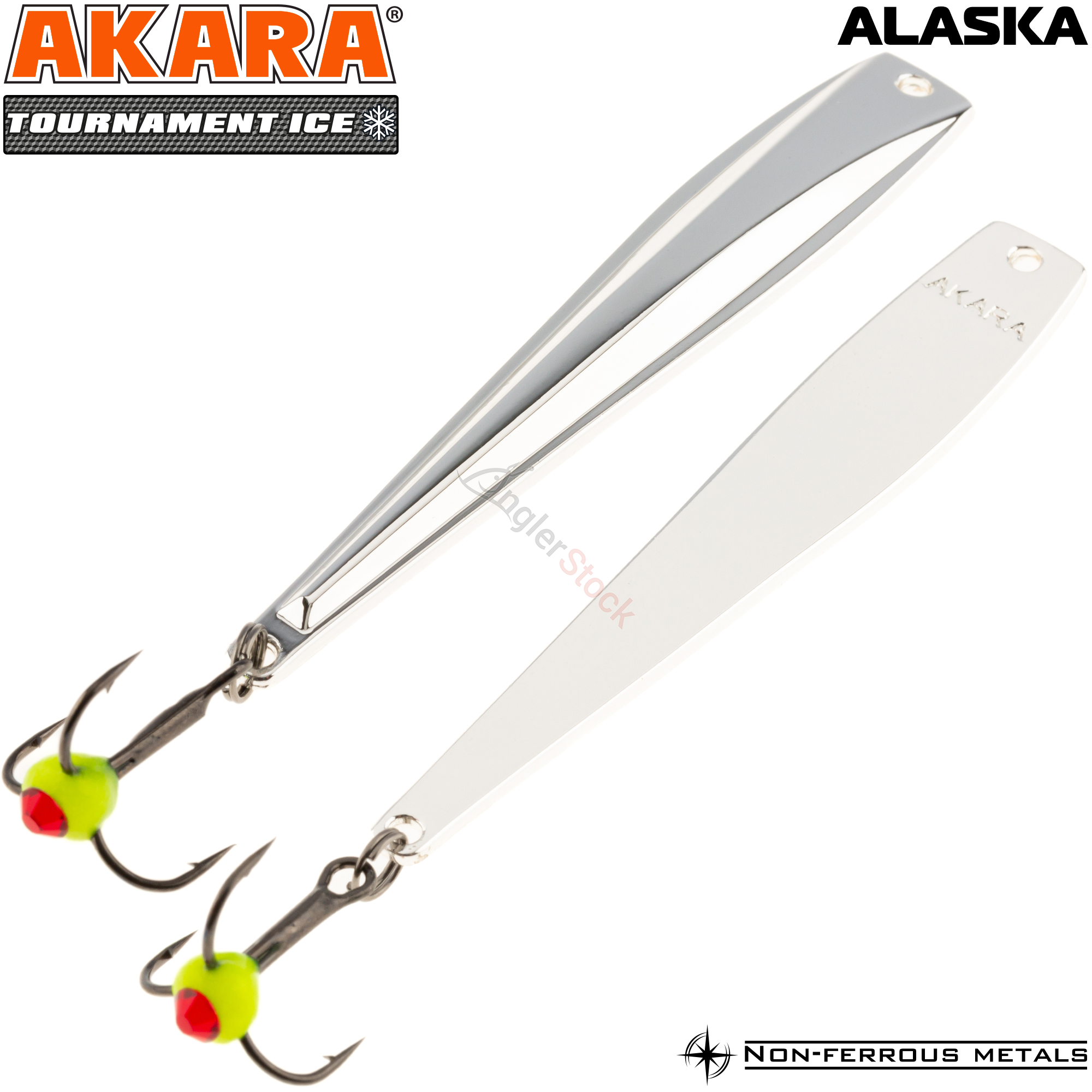 Блесна зимняя Akara Tournament Ice Alaska 50 4 г, цвет Sil