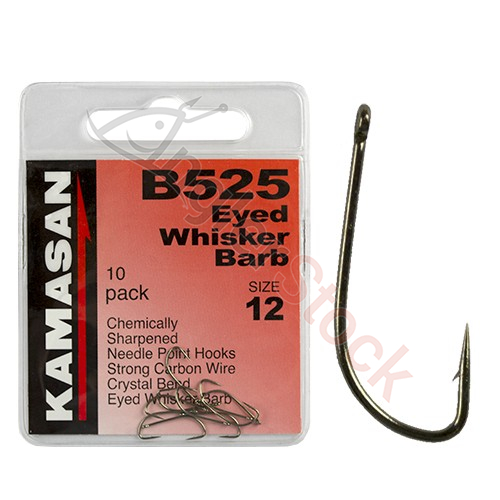Крючки Kamasan B525-16 Eyed Whisker Barb