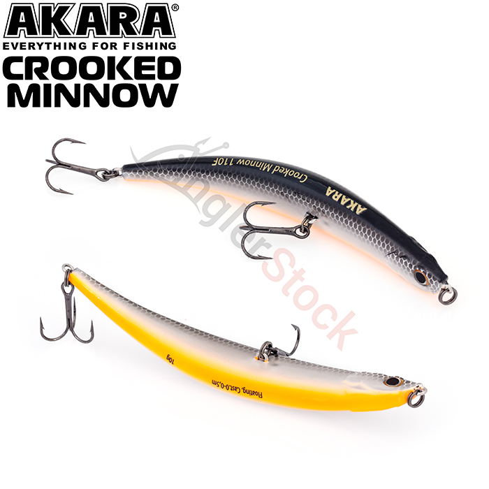 Воблер Akara Crooked Minnow 110F 10 г. 110мм, цвет A9