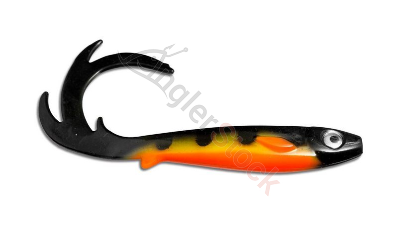 Силиконовая приманка Flatnose Dragon, 270 мм, 50 гр, цвет: Black Okoboji Perch, (FN-D_BOP-08)