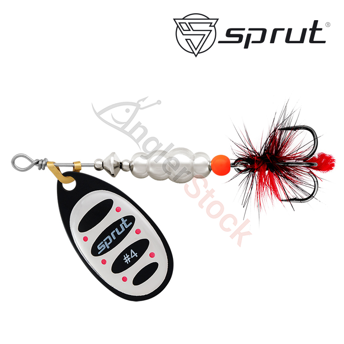 Блесна Вращающаяся Sprut Alba Ball System Spinner #4 (12,5g/BKS)
