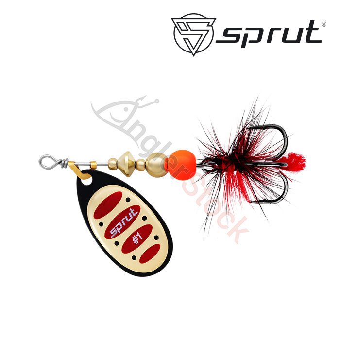 Блесна Вращающаяся Sprut Alba Ball System Spinner #1 (3,5g/BKGR)