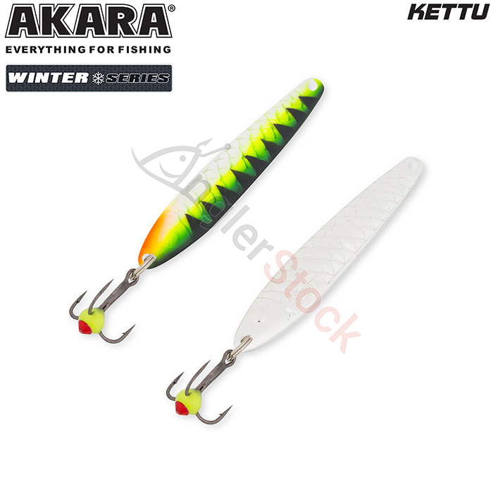 Блесна зимняя Akara Ice Kettu 40мм, 4г, цвет 18-Sil/Sil