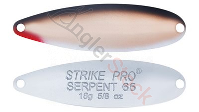 Блесна колеблющаяся Strike Pro Serpent Treble 65H тройник, 18.0 гр, 6.5 см A010KPE-Chrome