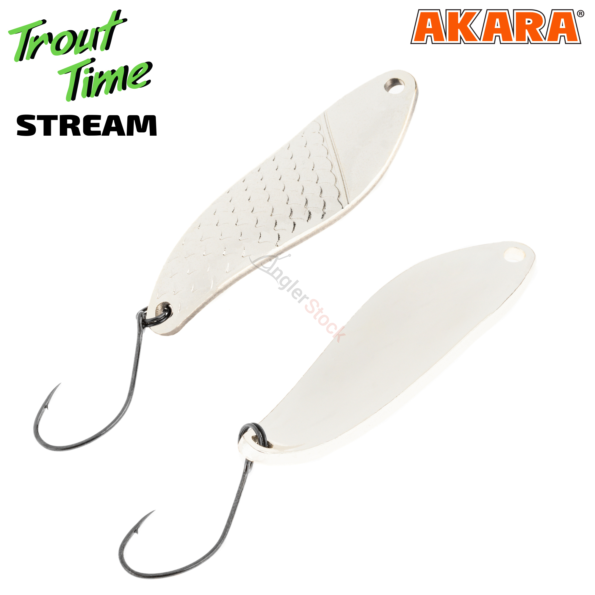Блесна колеб. Akara Trout Time Stream 50 8,5 гр. Sil