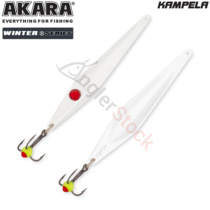 Блесна зимняя Akara Ice Kampela 55мм 4г, цвет Sil/Sil