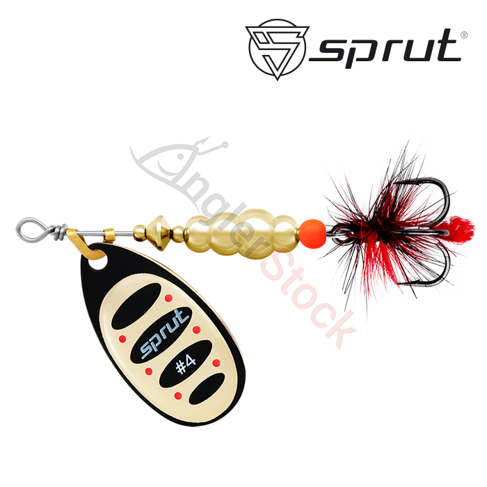 Блесна Вращающаяся Sprut Alba Ball System Spinner #4 (12,5g/BKG)