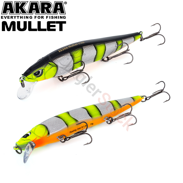 Воблер Akara Mullet 110F 14 г. 110мм, цвет A72