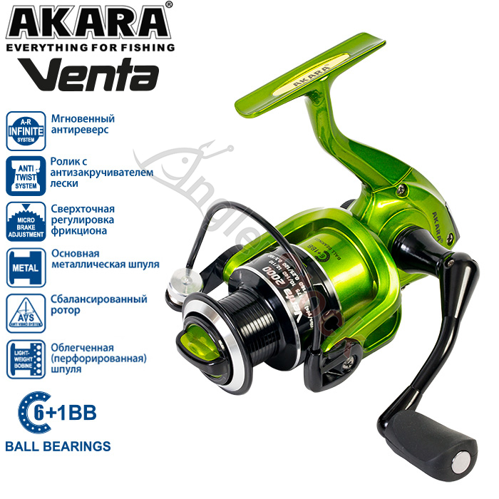 Катушка безынерционная Akara Venta 3000 5+1bb