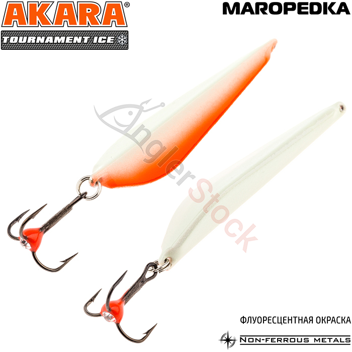 Блесна зимняя Akara Maropedka (Маропедка) Tournament Ice 45 6 г, цвет 32P фосфорн