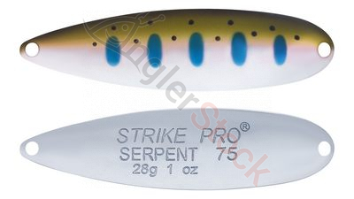 Блесна колеблющаяся Strike Pro Serpent Treble 65H тройник, 18.0 гр, 6.5 см 485-1-CP