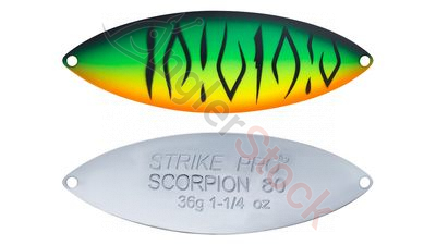 Блесна колеблющаяся Strike Pro Scorpion Treble 80H тройник, 36.0гр, 8.0см A70-713-CP